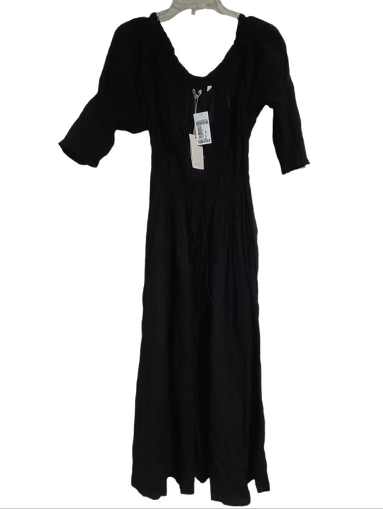 Doen Dresses & Skirts - NWT DÔEN Ischia Dress Black Large Organic Cotton Maxi Romantic Cottagecore
